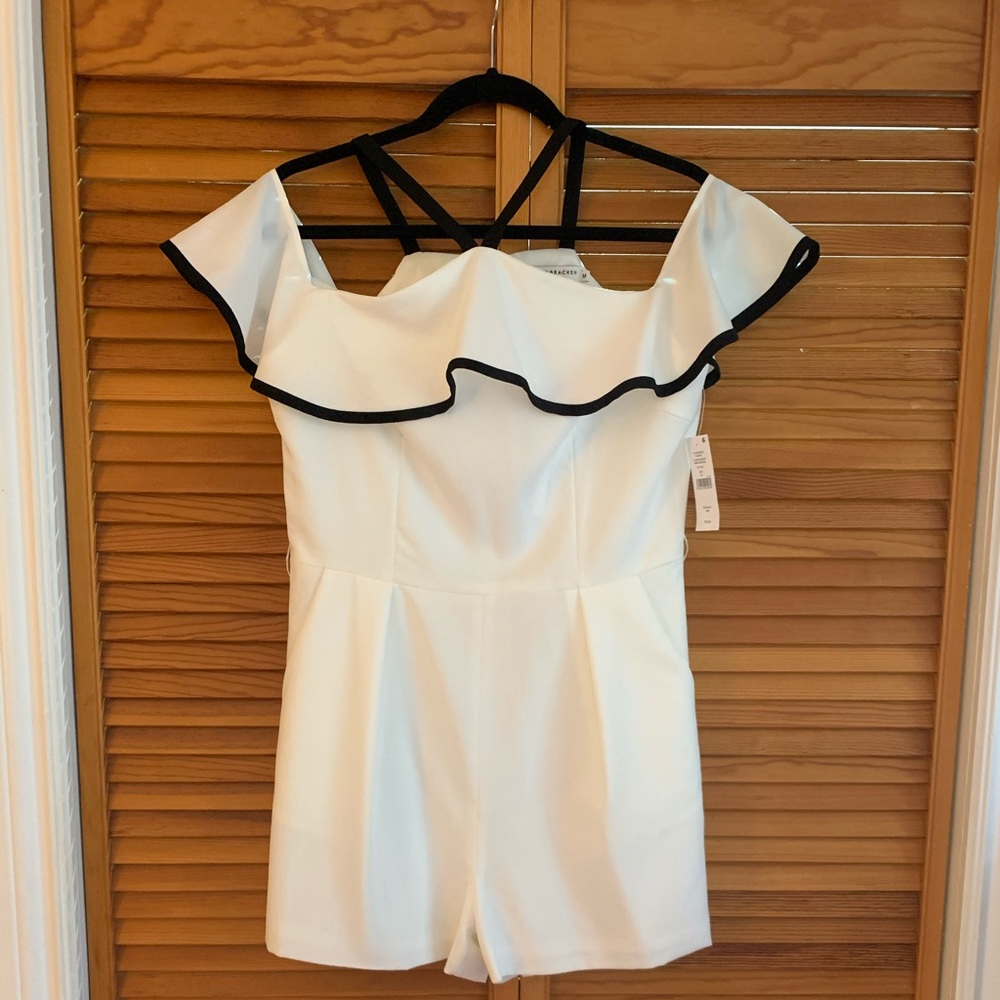 New with tags Molly Bracken PREMIUM white romper